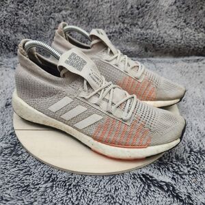 Adidas PulseBoost HD Womens Size 8 Orange White Athletic Running Shoes Sneakers